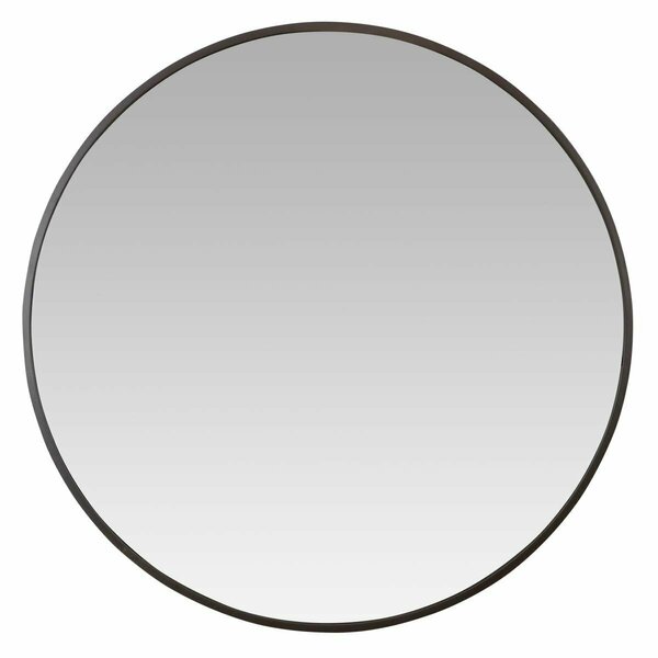 Ricki&Aposs Rugs Bali Modern Round Wall Mirror Gray - 40 in. RI2522614